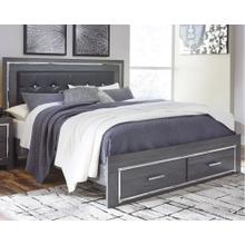 Lodanna King Panel Bed With 2 Storage Drawers