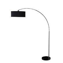 Contemporary Black and Chrome Floor Lamp