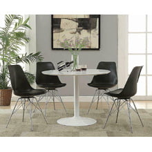 Lowry Contemporary Black Dining Chair