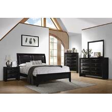 Briana Black Transitional Queen Bed