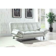 Dilleston Contemporary White Sofa Bed