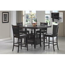 Jaden Transitional Cappuccino Five-piece Counter-height Dining Set