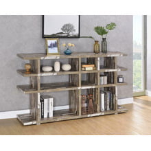 Rustic Salvaged Cabin Low-profile Bookcase