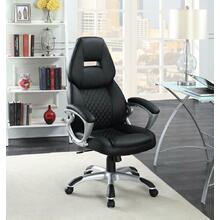 Transitional Black High Back Office Chair