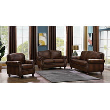 Montbrook Traditional Brown Three-piece Living Room Set