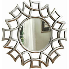 Transitional Silver Accent Mirror