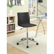 Modern Black and Chrome Home Office Chair